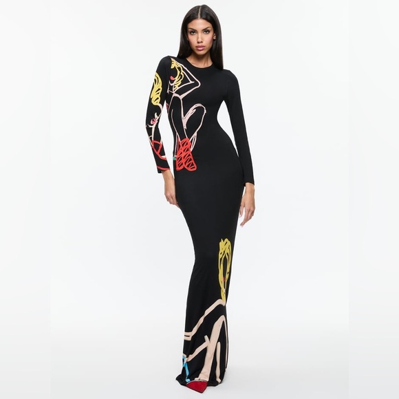 Alice + Olivia Dresses & Skirts - Alice + Olivia X TOM WESSELMANN DELORA OPEN BACK MAXI DRESS, Size 0, $595